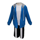 Undertale Sans Cosplay Costume Adult Blue Zipper Hoodie