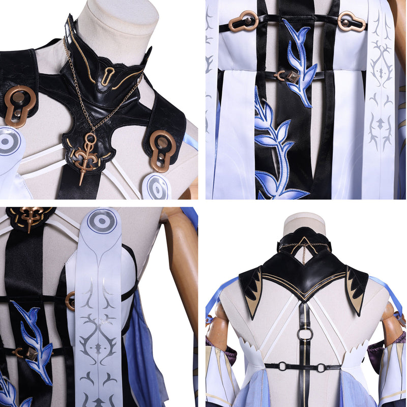 Game Wuthering Waves Cartethyia Cosplay Costumes Blue Outfits - AwwwCos