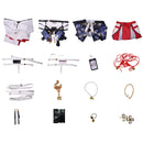 Game Wuthering Waves Hiyuki Cosplay Costume Off Shoulder Top Red Skirt