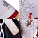 Game Wuthering Waves Hiyuki Cosplay Costume Off Shoulder Top Red Skirt