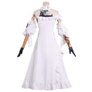 Game Wuthering Waves Phrolova Cosplay Costume White Dress Green Wig