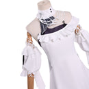Game Wuthering Waves Phrolova Cosplay Costume White Dress Green Wig