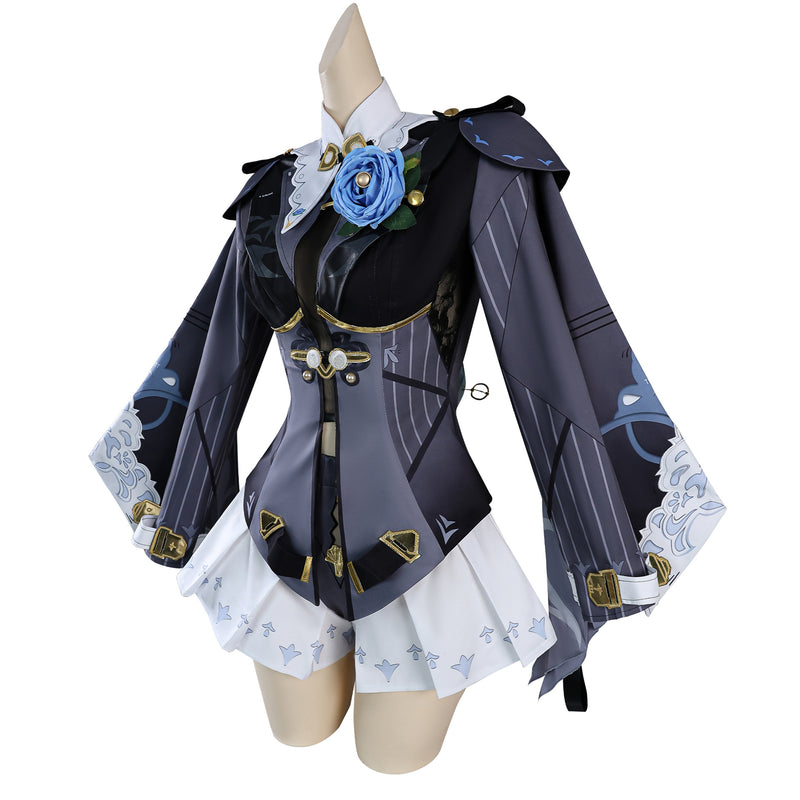 Game Zenless Zone Zero Yixuan Cosplay Costume Bell Sleeve Dress - AwwwCos