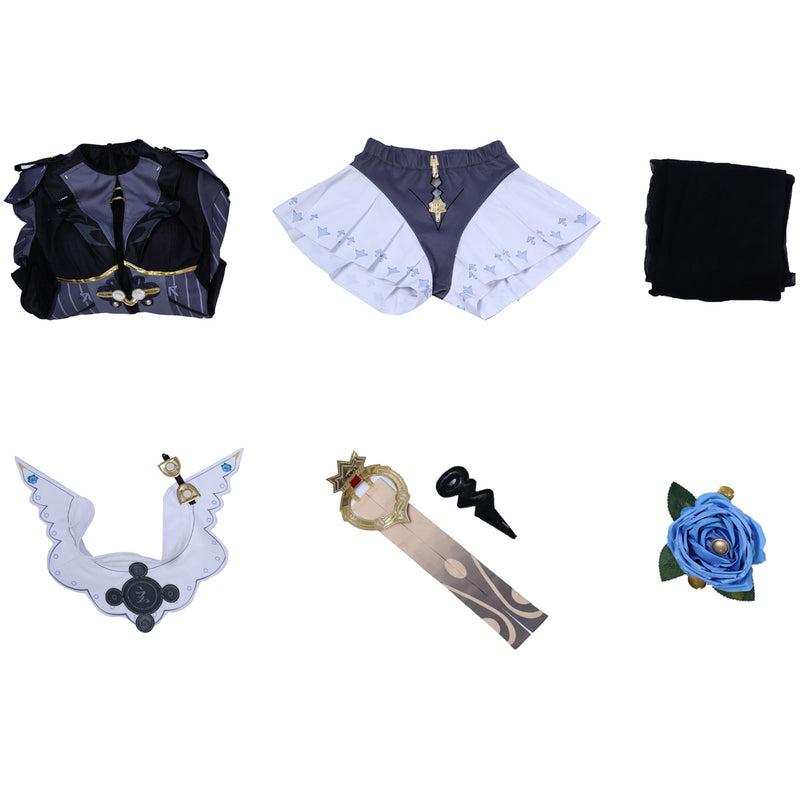 Game Zenless Zone Zero Yixuan Cosplay Costume Bell Sleeve Dress - AwwwCos