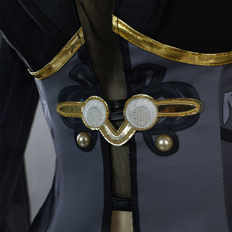 Game Zenless Zone Zero Yixuan Cosplay Costume Bell Sleeve Dress - AwwwCos
