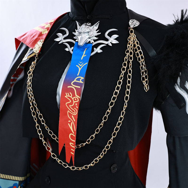 Game Arknights Lappland Cosplay Costume Full Set Shoes Wig