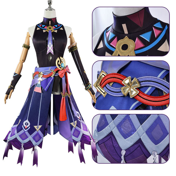 Game Genshin Impact Citlali Cosplay Costume Bandage Boots Wig