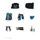 Genshin Impact Alhaitham Cosplay Costume Suit Tops Pants Cloak Men Outfit