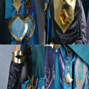 Genshin Impact Alhaitham Cosplay Costume Suit Tops Pants Cloak Men Outfit