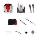 Game Genshin Impact Arlecchino Knave Cosplay Costume Role Play Outfit Wig