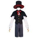 Game Genshin Impact Childhood Lyney Halloween Fontaine Twins Magician Carnival Outfit