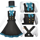 Game Genshin Impact Childhood Lyney Lynette Halloween Fontaine Twins Magician Outfit