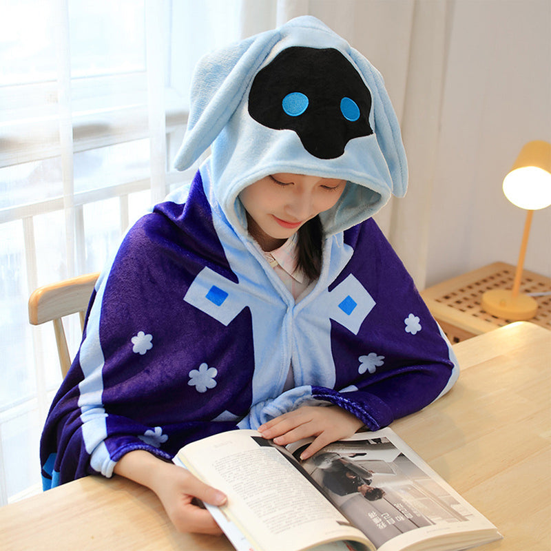 Game Genshin Impact Fanart Abyss Order Cosplay Plush Cloak Blanket Costume