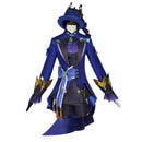 Genshin Impact Fontaine Black Furina Cosplay Costume Magician Suit Dress