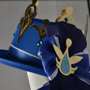 Genshin Impact Fontaine Black Furina Cosplay Costume Magician Suit Dress