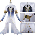 Genshin Impact Fontaine Focalors Furina Cosplay Costume Carnival Party Uniform