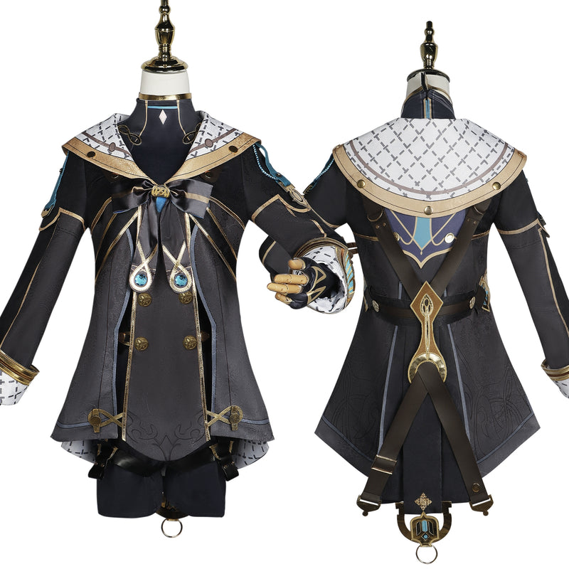 AwwwCos Genshin Impact Freminet Cosplay Costume Fontaine Lyney Lynette Brother Diver Halloween Clothing Outfit Suit Hat