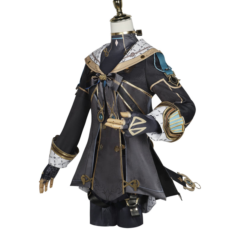 AwwwCos Genshin Impact Freminet Cosplay Costume Fontaine Lyney Lynette Brother Diver Halloween Clothing Outfit Suit Hat