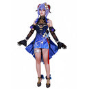 Game Genshin Impact Ganyu Cosplay Costume Wig Women Girls Elegant Slim Dress