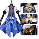 Game Genshin Impact Ganyu Cosplay Costume Wig Women Girls Elegant Slim Dress