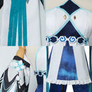 Game Genshin Impact Haagentus Cosplay Costume Women Dress Robe Wig