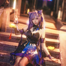 Game Genshin Impact Keqing Cosplay Costume Suit Ke Qing Dress
