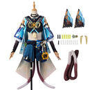 Game Genshin Impact Kirara Cosplay Costume Women Dress Cat Ear Tail Accessories