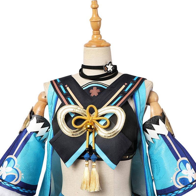 Game Genshin Impact Kirara Cosplay Costume Women Dress Cat Ear Tail Accessories