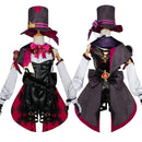 Game Genshin Impact Lyney Lynette Cosplay Costume Outfit with Hat Wig