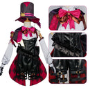 Game Genshin Impact Lyney Lynette Cosplay Costume Outfit with Hat Wig