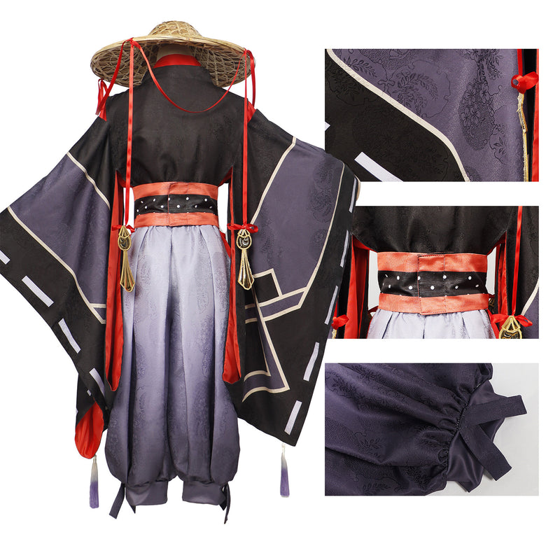 AwwwCos Genshin Impact Scaramouche Balladeer Wanderer Cosplay Costume Accessories Halloween Role Play Outfit