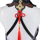 Game Genshin Impact Shenhe Cosplay Costume Women Cheongsam Dress Wig