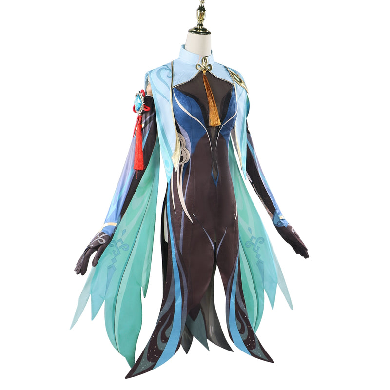 Game Genshin Impact Xianyun Cosplay Costume Dress Uniform Glasses