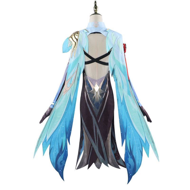 Game Genshin Impact Xianyun Cosplay Costume Dress Uniform Glasses