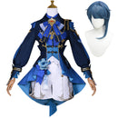 Game Genshin Impact Xingqiu Cosplay Costume Wig  Hanfu Dress Accessories