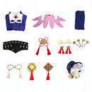 Game Genshin Impact Yun Jin Cosplay Costume Dress with Accessories