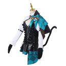Game Genshin Impact for Fontaine Lynette Cosplay Costume Dress Ears Tail