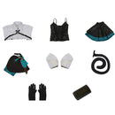 Game Genshin Impact for Fontaine Lynette Cosplay Costume Dress Ears Tail