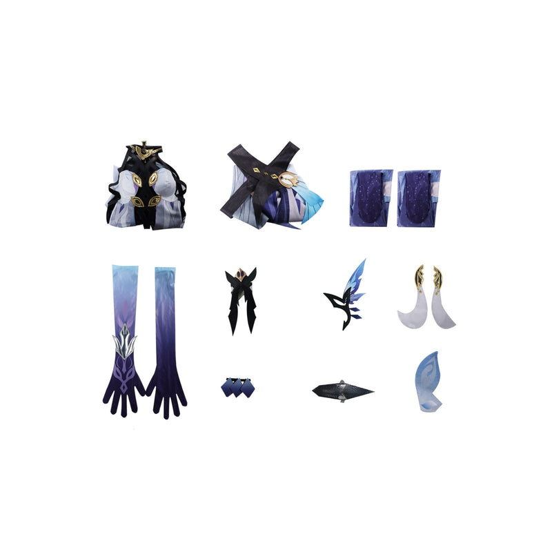 Genshin Impact Fontaine Skirk Cosplay Costume Tartaglia Teacher Uniforms Carnival Party Suit