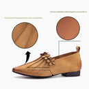 Genuine Leather Women Flower Spring Breathable Soft Sole Pointed shoes - AwwwCos