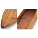 Genuine Leather Women Flower Spring Breathable Soft Sole Pointed shoes - AwwwCos