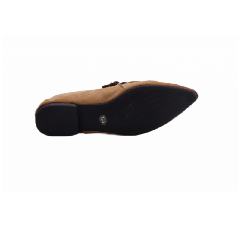 Genuine Leather Women Flower Spring Breathable Soft Sole Pointed shoes - AwwwCos