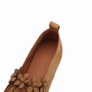 Genuine Leather Women Flower Spring Breathable Soft Sole Pointed shoes - AwwwCos