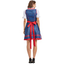 German Beer Festival Cosplay Red Apron Lace Dress Oktoberfest Dirndl Costume - AwwwCos