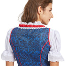 German Beer Festival Cosplay Red Apron Lace Dress Oktoberfest Dirndl Costume - AwwwCos