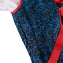 German Beer Festival Cosplay Red Apron Lace Dress Oktoberfest Dirndl Costume - AwwwCos