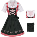 German Beer Festival Cosplay Red Plaid Miad Dress Oktoberfest Dirndl Costume - AwwwCos