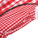 German Beer Festival Cosplay Red Plaid Miad Dress Oktoberfest Dirndl Costume - AwwwCos