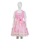 German Oktoberfest Cosplay Bavarian Print Strap Dress Maid Uniform - AwwwCos