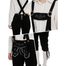 Germany Munich Bavarian Oktoberfest Cosplay Suede Lace-up Half Length Jumpsuit